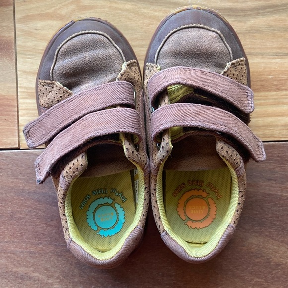 Livie & Luca Rake Eco Sneaker Toddler 8 Brown Velcro - Picture 2 of 11